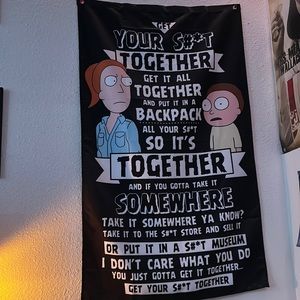 Rick and morty tapestry
